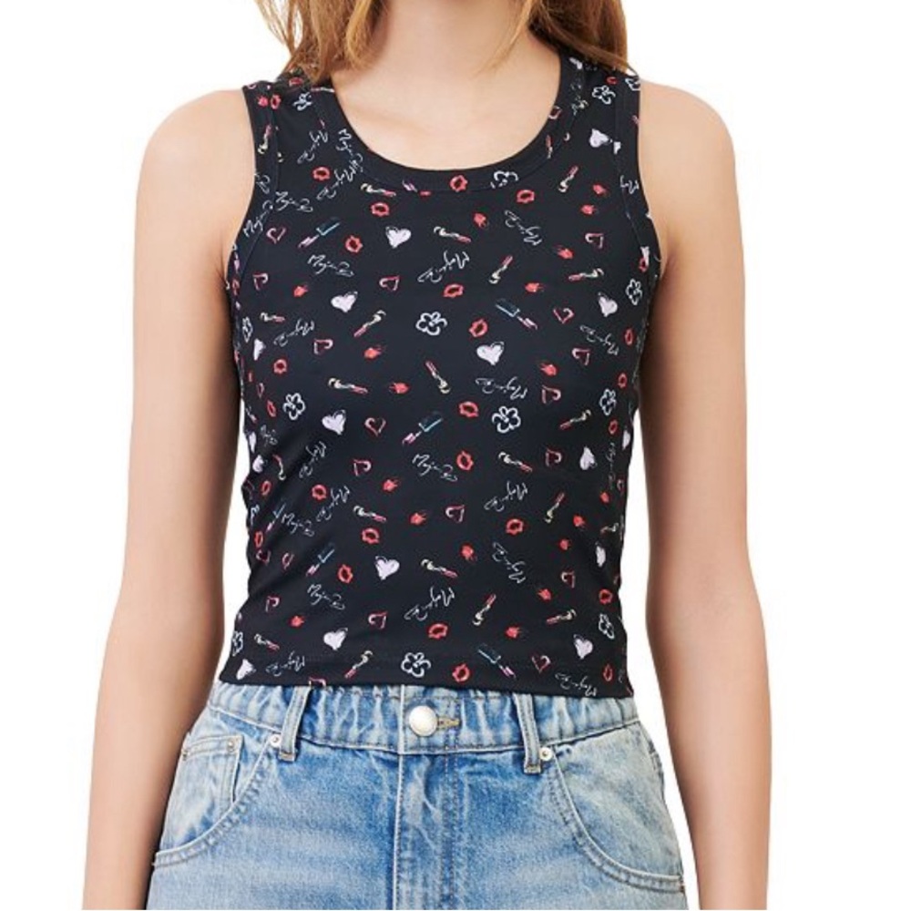 Maje Toudy “Hearts & Kisses” Tank